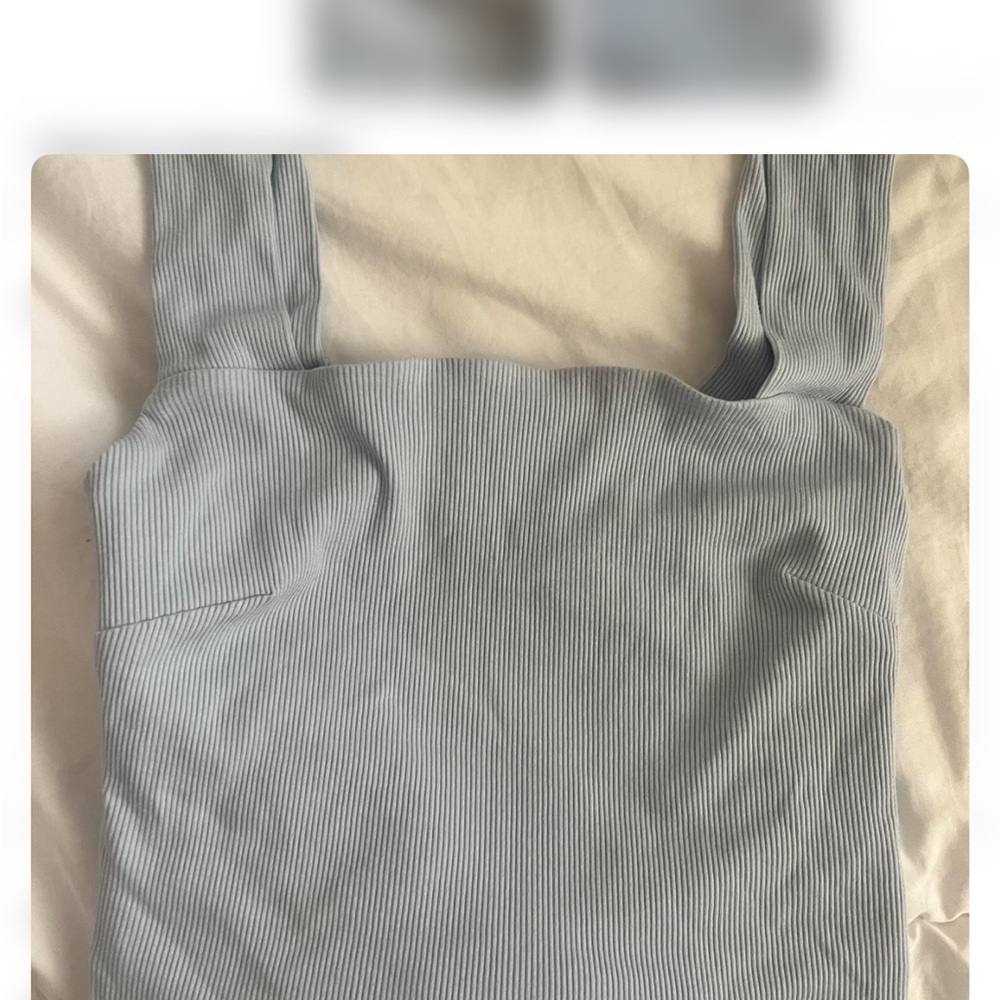 ILLA ILLA Light Blue Ribbed Tank
